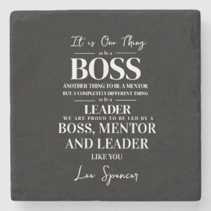 Boss appreciation week Mentor, leader Stone Coaster