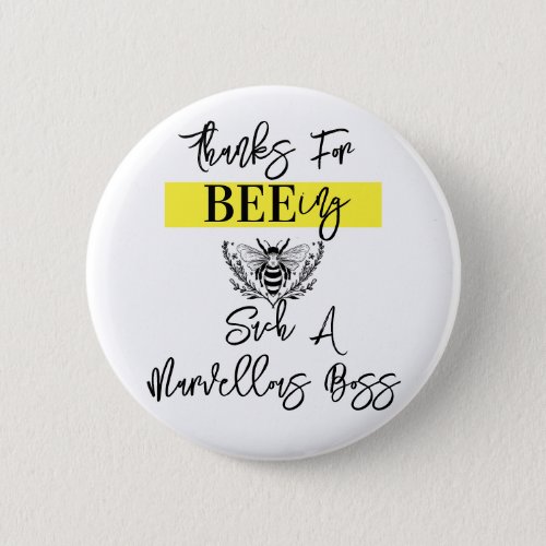 Boss appreciation week thank you for bee_ing squar button