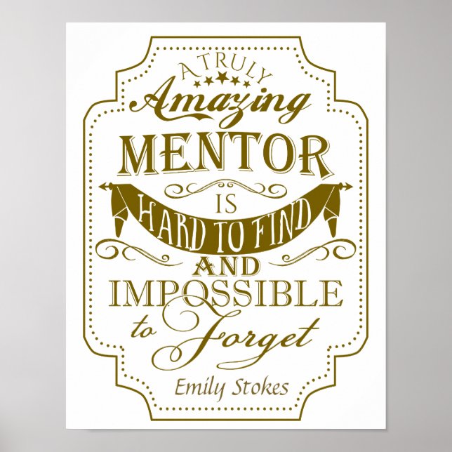 Boss art print boss lady mentor gold custom (Front)