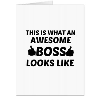 BOSS AWESOME CARD