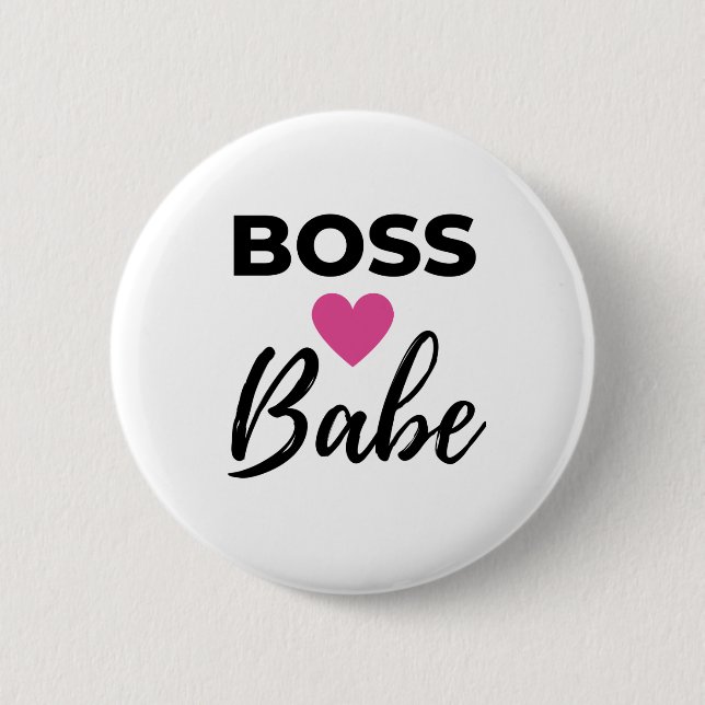 Boss Babe 2 Button (Front)