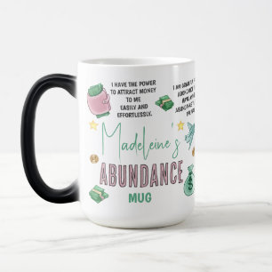Boss Babe Abundance Money Mindset Affirmations Color Morph Mug