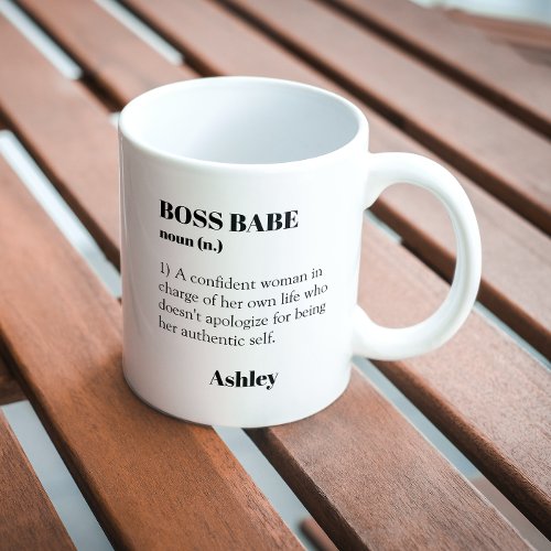 BOSS BABE Independent woman Inspirational Mug 