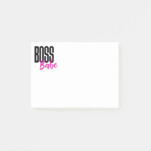 Boss Babe Motivational Entrepreneur Hustle Mom Post-it Notes