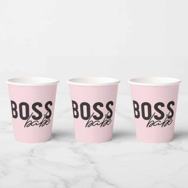 Boss Babe  Paper Cups (Multi)