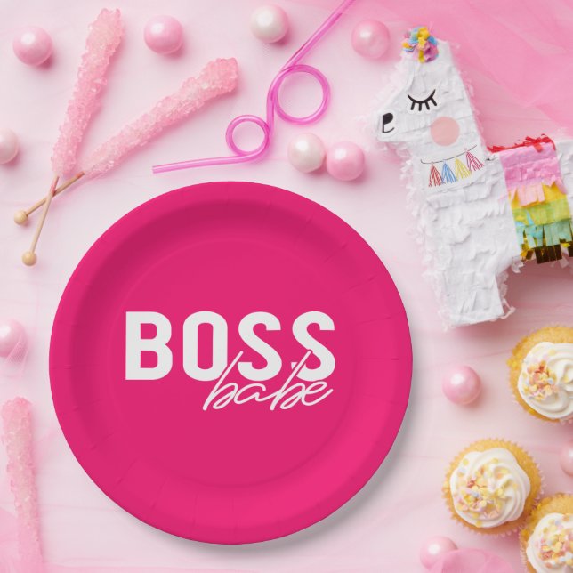 Boss Babe    Paper Plates (Party)