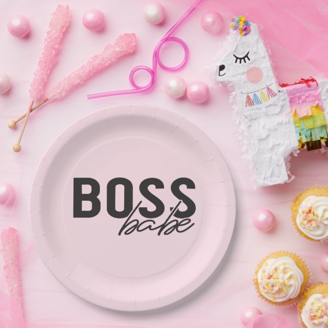 Boss Babe   Paper Plates (Party)