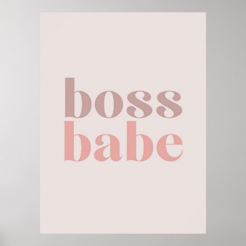 Boss Babe Poster