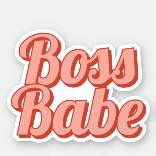 Boss babe sticker