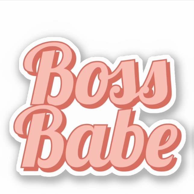Boss babe sticker (Front)