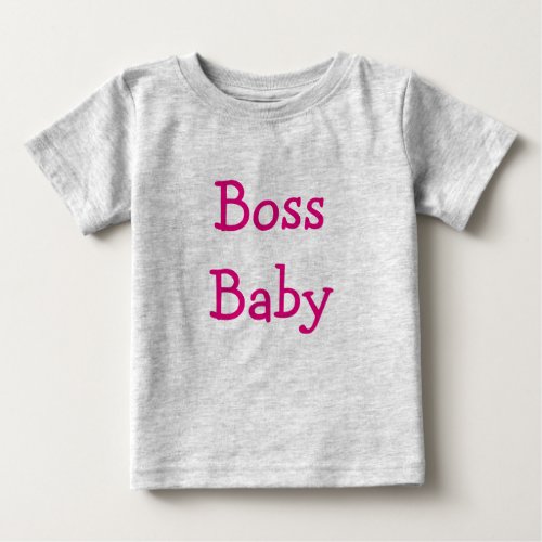 Boss Baby Baby T_Shirt