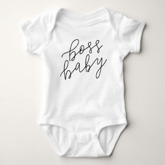 Boss Baby Hand Lettered Bodysuit