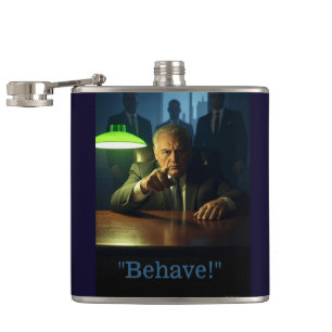 Boss behave wrapped flask