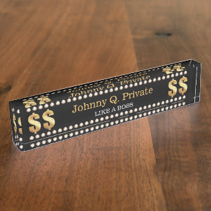 Boss Bling VIP Nameplate