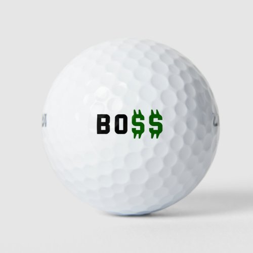 Boss Bo Golf Balls