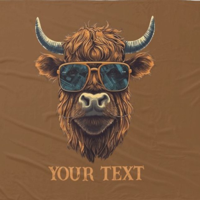 BOSS bOY HIGHLANDER COW Fleece Blanket (Creator Uploaded)