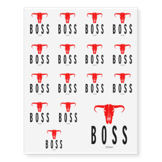 Boss & Bull by Vimago Temporary Tattoos