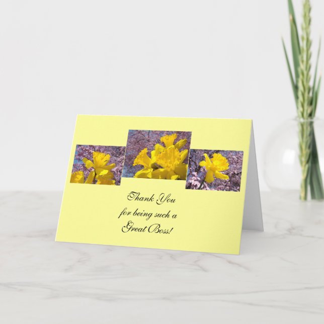 Boss Cards Thank You for being a Great Boss! (Front)