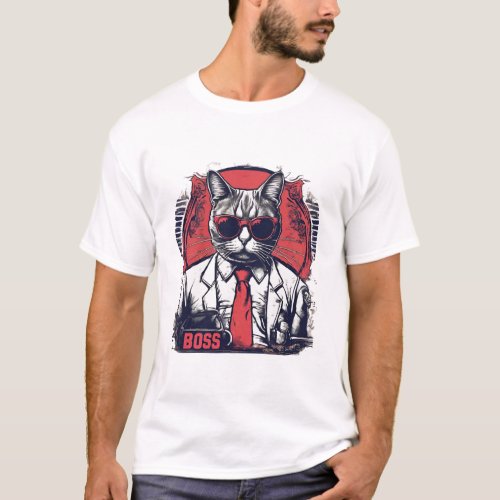 Boss Cat T_Shirt
