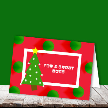 Boss Christmas Card by KathyHenis at Zazzle