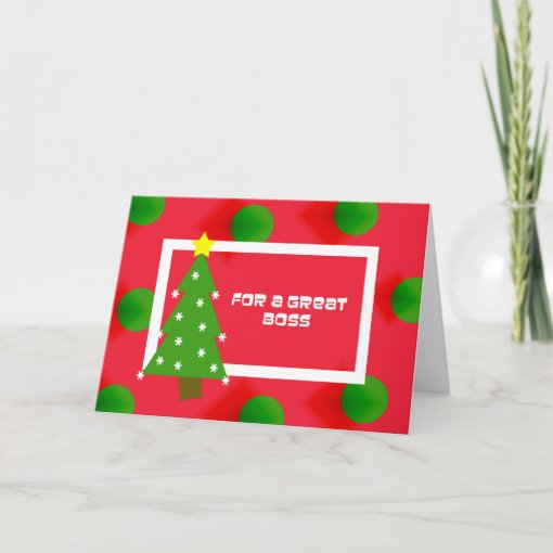 Boss Christmas Card | Zazzle