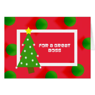 Merry Christmas Boss Cards - Greeting &amp; Photo Cards | Zazzle
