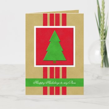 Boss Christmas Card -- A Velvet  Looking Christmas by KathyHenis at Zazzle