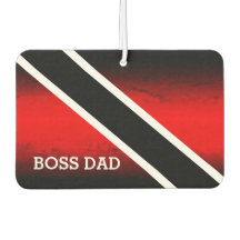 BOSS DAD on Red White and Black Gradient