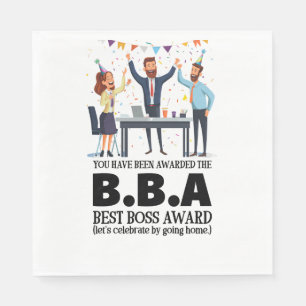 Boss Day Employee Appreciation Big Bad Boss  Napkins