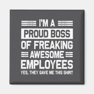 Boss Day Employee Appreciation Office Funny Boss  Magnet
