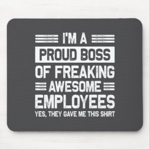 Boss Day Employee Appreciation Office Funny Boss  Mouse Pad