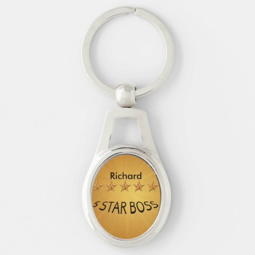 Boss Day Five Star Custom MK Keychain