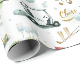 Boss Day for golfer  Wrapping Paper
