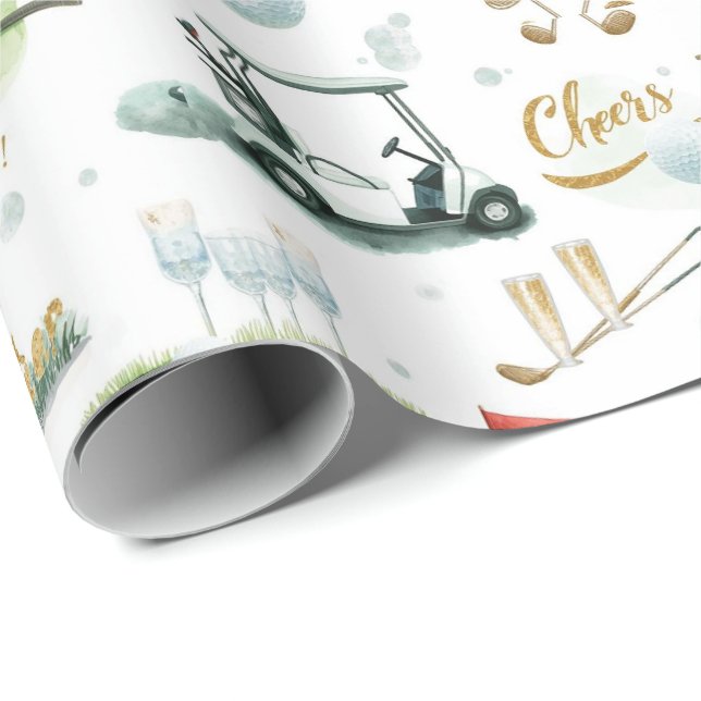 Boss Day for golfer  Wrapping Paper (Roll Corner)