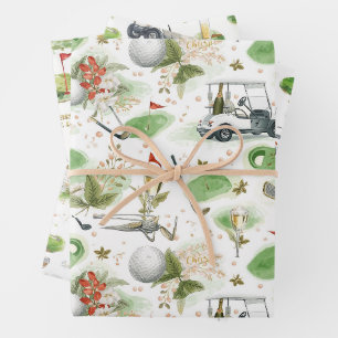 Boss Day for golfer Wrapping Paper Sheets