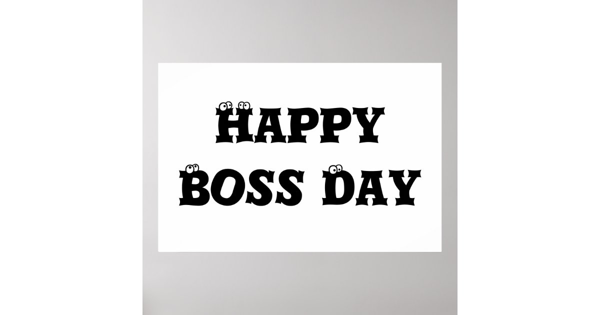 Boss Day Poster | Zazzle