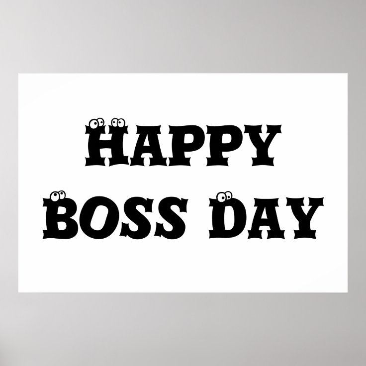 Boss Day Poster Zazzle