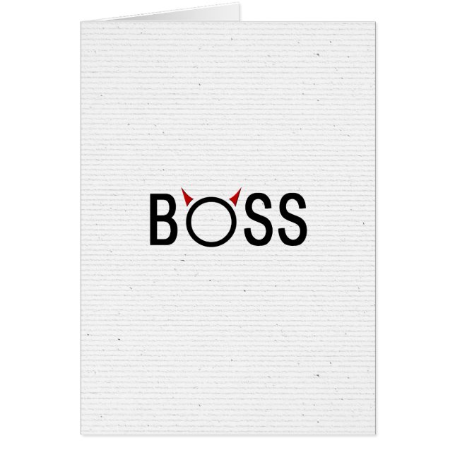 Boss Devil Horns Cards (Front)