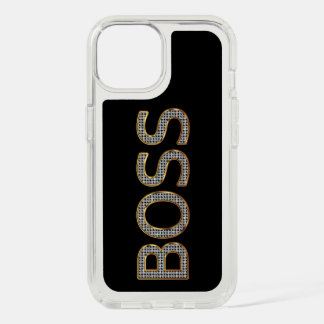 BOSS Diamond Letters IPHONE 15 Cell Phone Case