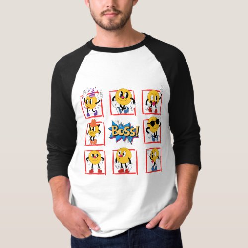 Boss Emoji A Stylish Design  T_Shirt
