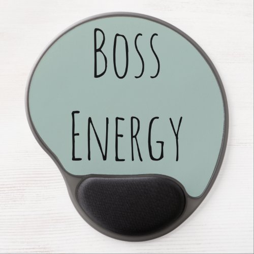 Boss Energy Rae Dunn Inspired Blue Quote Aesthetic Gel Mouse Pad
