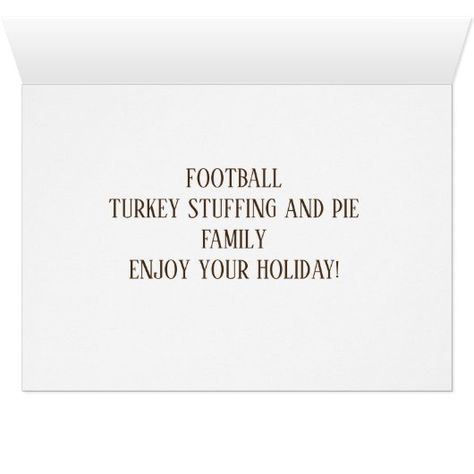 ***BOSS*** ENJOY YOUR  *THANKSGIVING* (Inside Horizontal (Bottom))