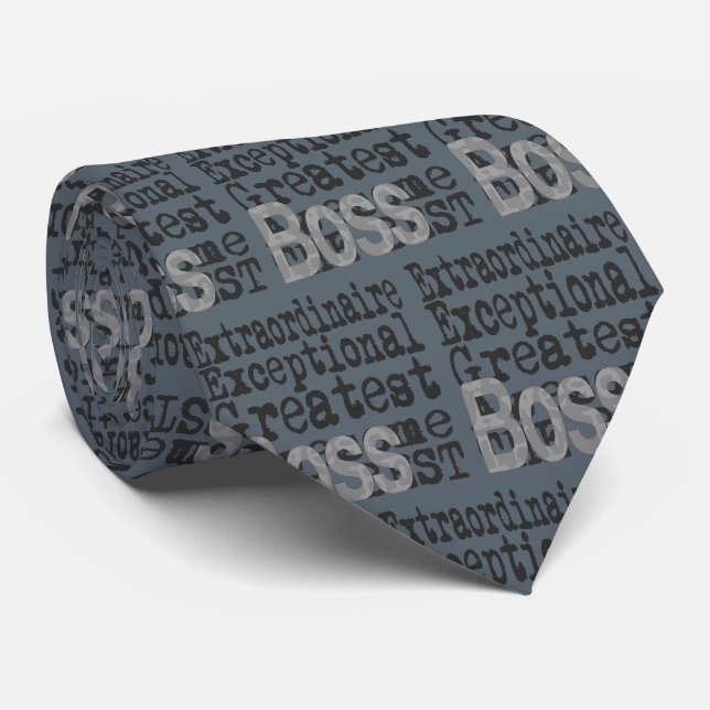 Boss Extraordinaire Neck Tie (Rolled)