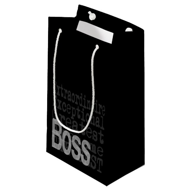 Boss Extraordinaire Small Gift Bag (Front Angled)