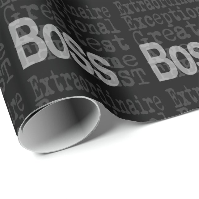 Boss Extraordinaire Wrapping Paper (Roll Corner)