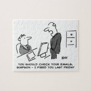 Boss Fires Worker By Email Jigsaw Puzzle