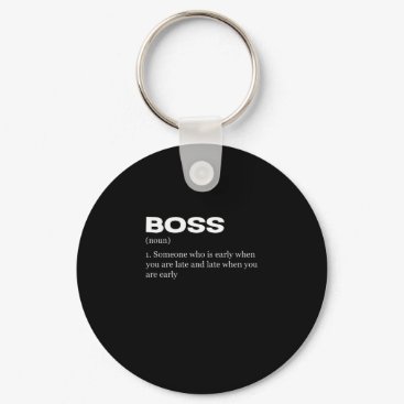 Boss Funny Definition Happy Boss's Day Keychain