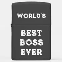 Boss Gifts World's Best Boss Ever Zippo Lighter | Zazzle