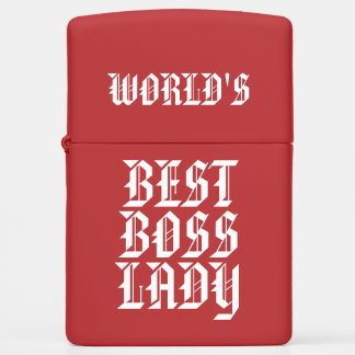 Boss Gifts World's Best Boss Lady Zippo Lighter