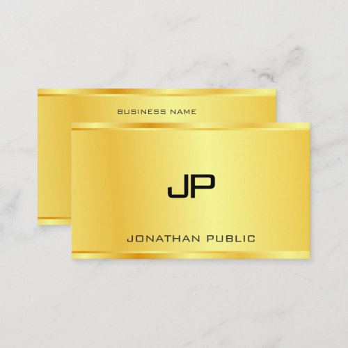 Boss Gold Look Modern Luxury Elegant Template Business Card